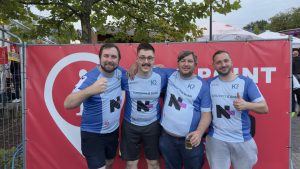 Das Konzept3 IT Team beim Firmenlauf in Bad Marienberg im August 2025.