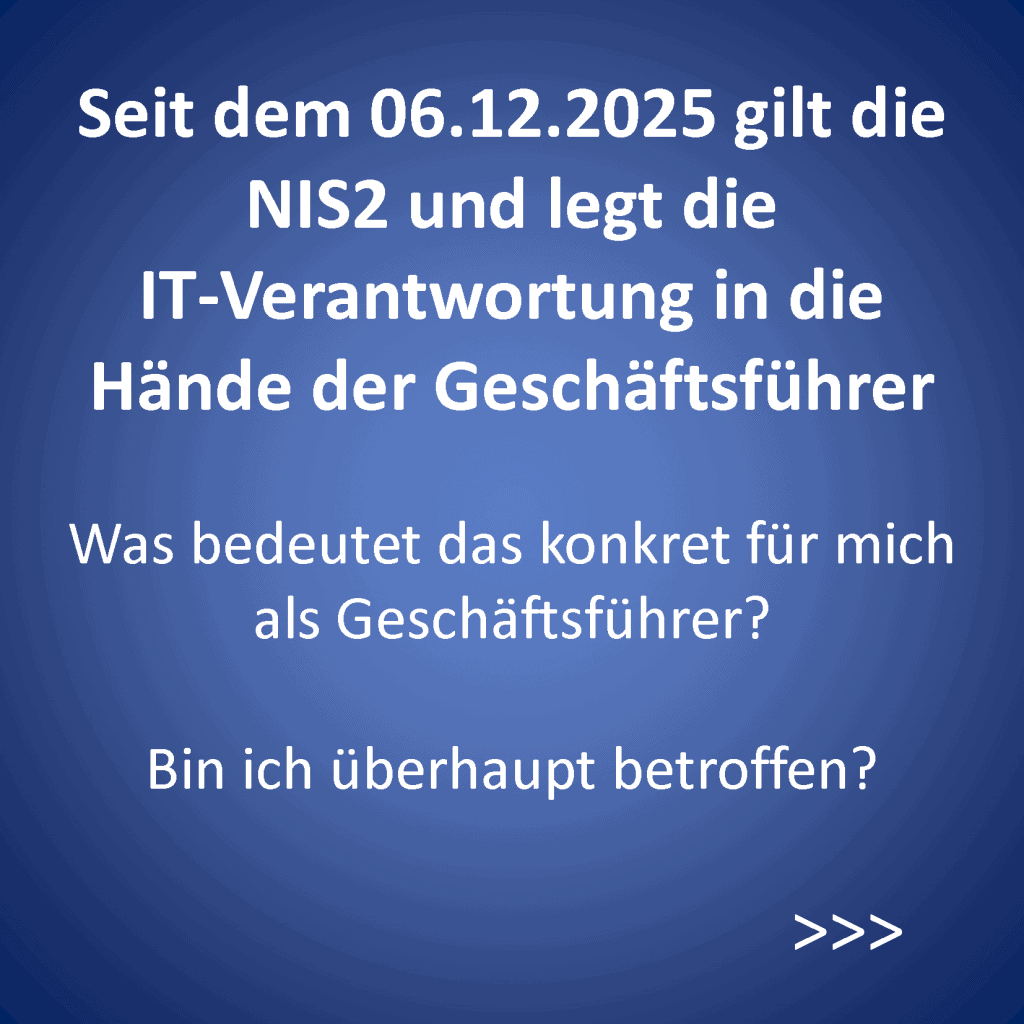 Startseite einer Info-PDF zum Thema NIS2