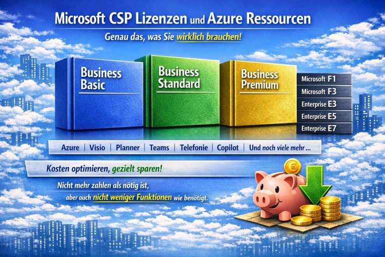 Übersicht an Lizenzbeispielen, die Konzept3 IT als Microsoft-Partner schnell und flexibel anbieten kann.