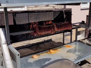 Grill mit Wickelbraten für den Tag der Offenen Tür bei Konzept3 IT GmbH